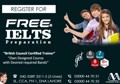 Get Free IELTS Preparation Centre In Lahore Pakistan.